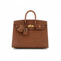Gold Birkin Alligator 20cm GHW