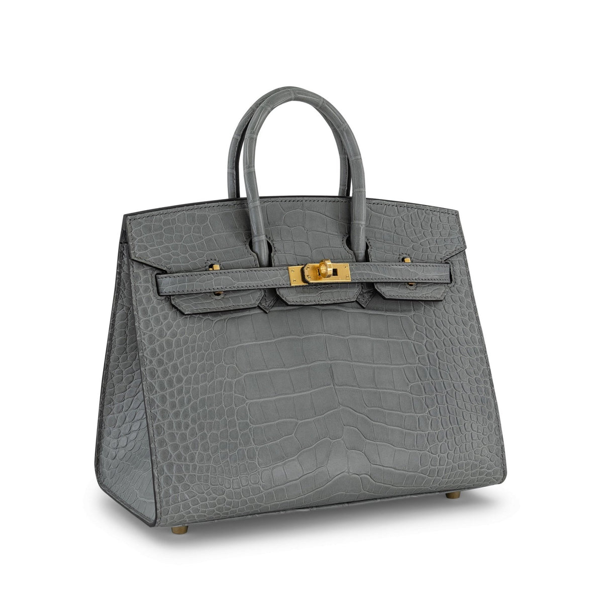 Gris Ciment Birkin Sellier 25cm