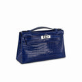 Kelly Pochette Blue Crocodile
