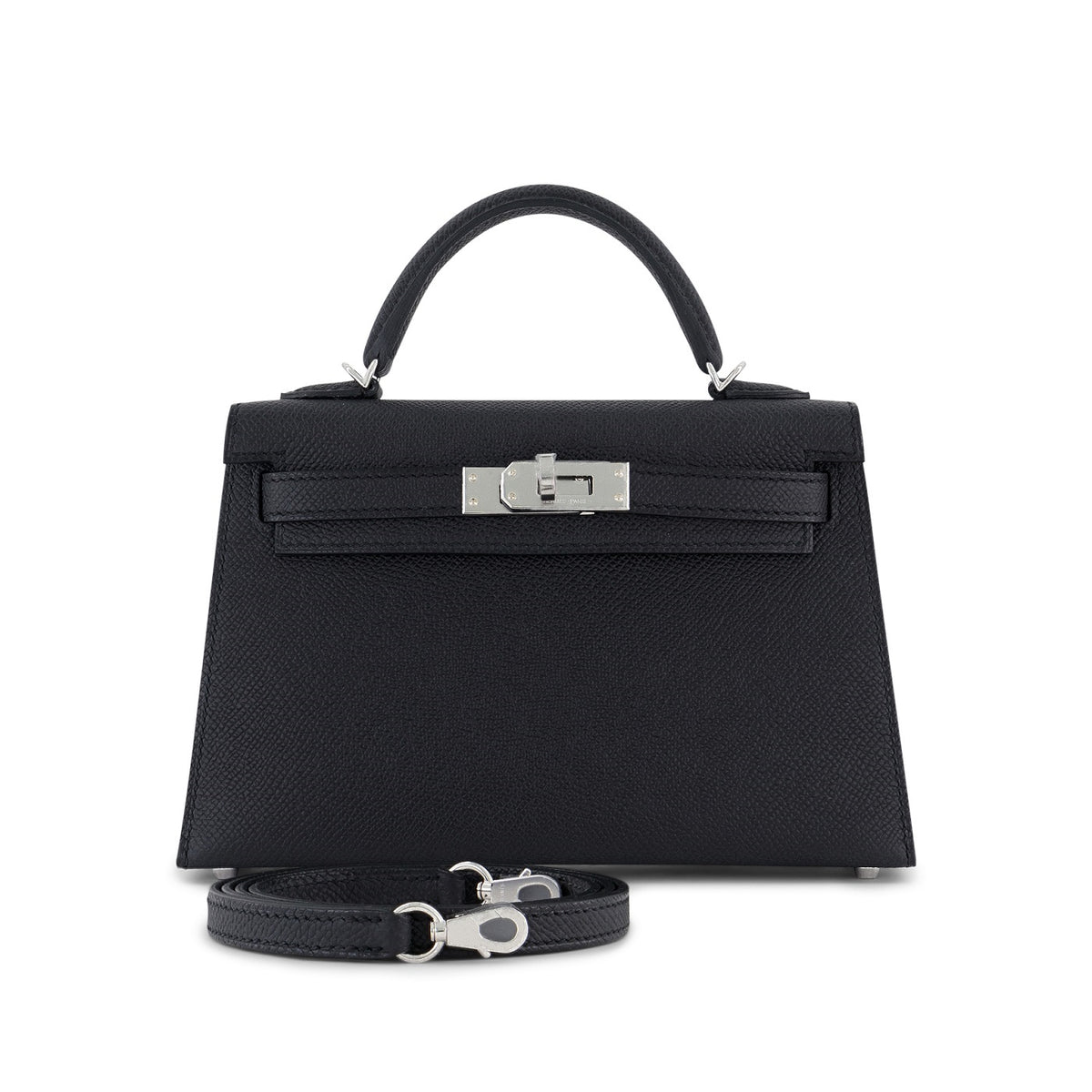 Black Mini Kelly 20cm PHW