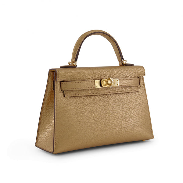 Metallic Doré Mini Kelly 20cm – Luxury Vault