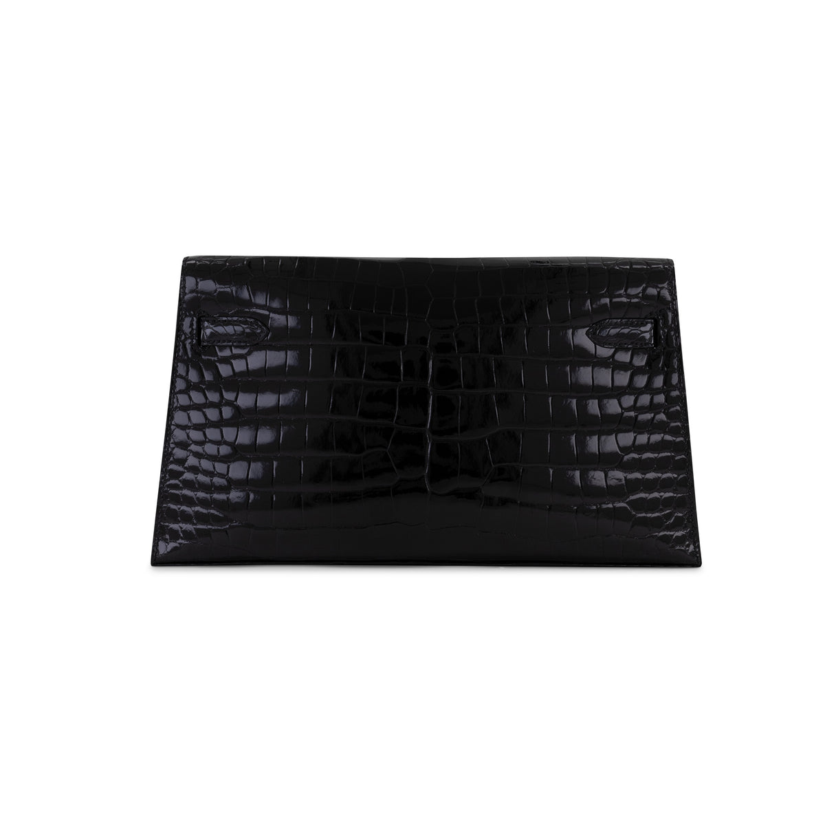 Kelly Elan Foile Black Shiny Porosus Crocodile Feather